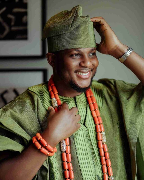 Tobi Green African Men Agbada - Image 3