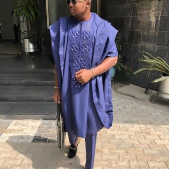 Lekson African Blue Agbada