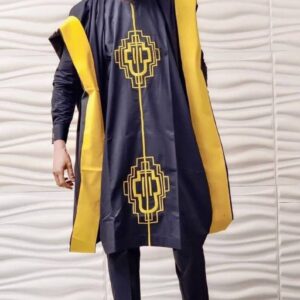 Flexible African Agbada Set