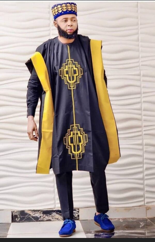 Flexible African Agbada Set