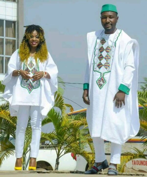 Jegede African Couple's Agbada