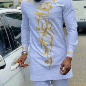 Diran African Men Shirt and Matching Pant Set