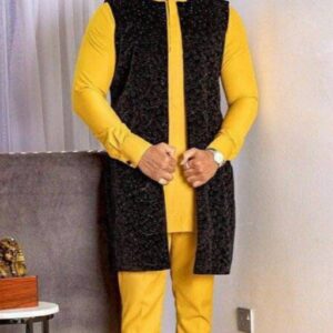 Damade African Voil Men Shirt and Matching Pant Set