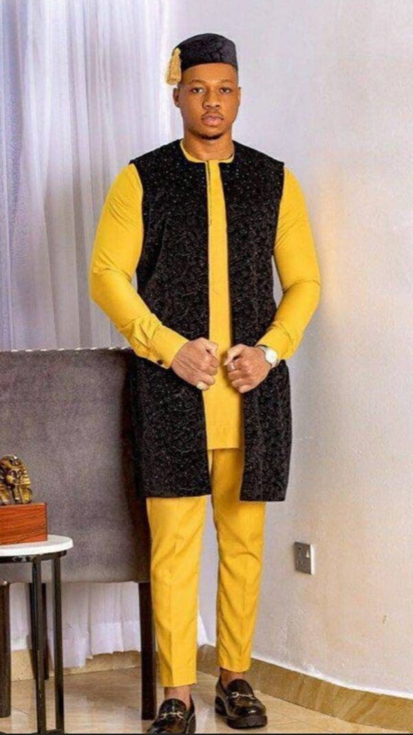 Damade African Voil Men Shirt and Matching Pant Set