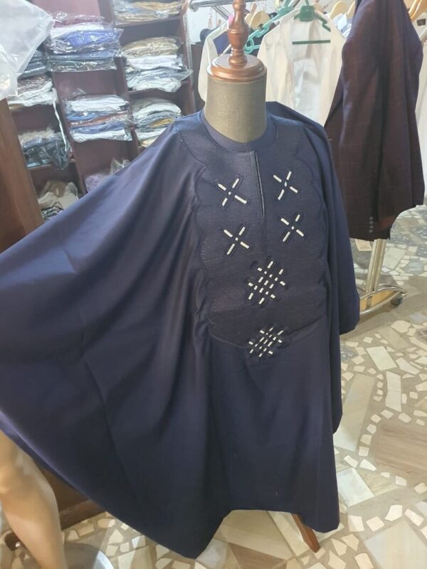 Lekson African Blue Agbada - Image 2