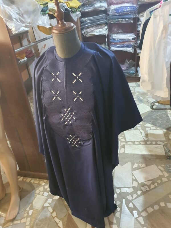 Lekson African Blue Agbada - Image 3