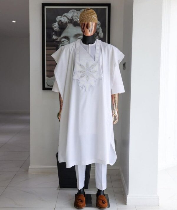 African Agbada 3 Piece Set - Image 3