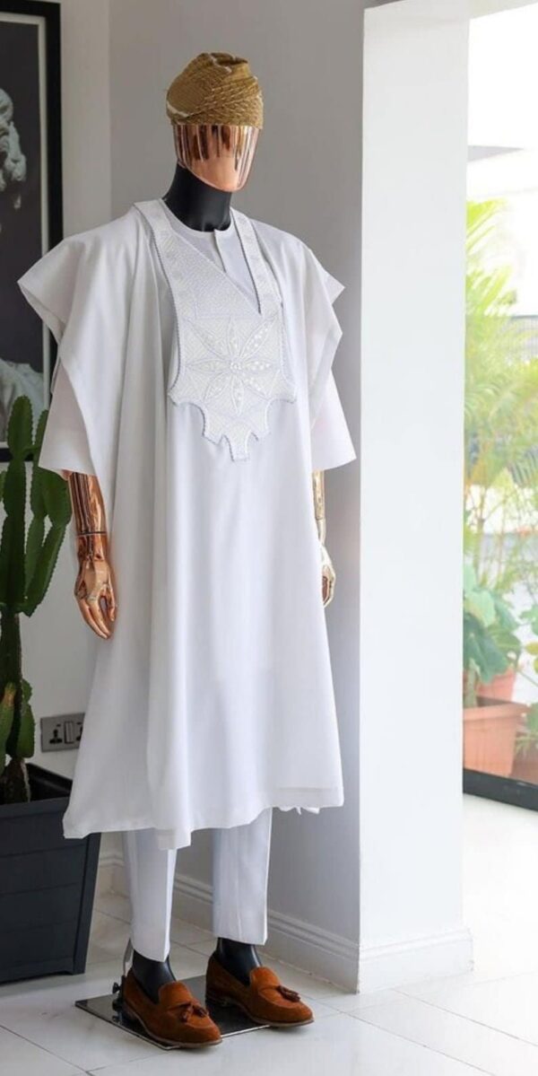 African Agbada 3 Piece Set - Image 2