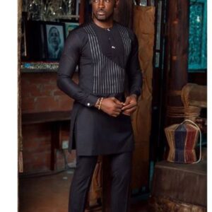 Basi African Men Clothing 2 Piece Outfit