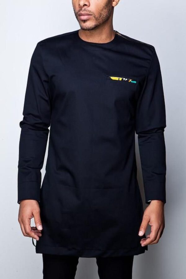 T-Stitches African Black Kaftan