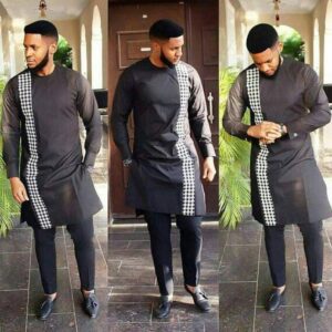 Eze African Men Shirt and Matching Pant Set
