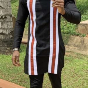 Bode African Men Shirt and Matching Pant Set