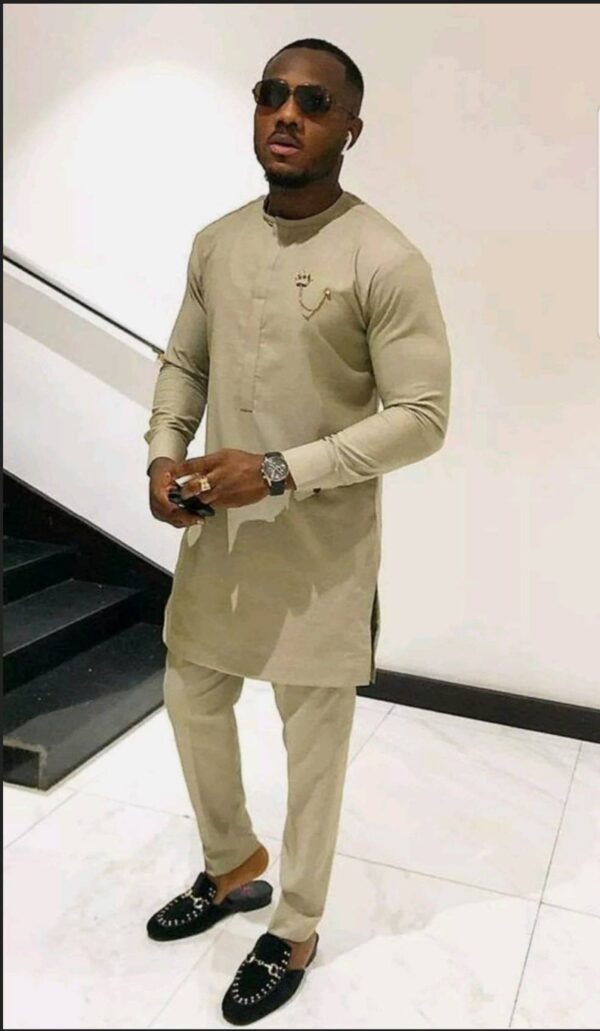 Lasisi African Men Shirt and Matching Pant Set