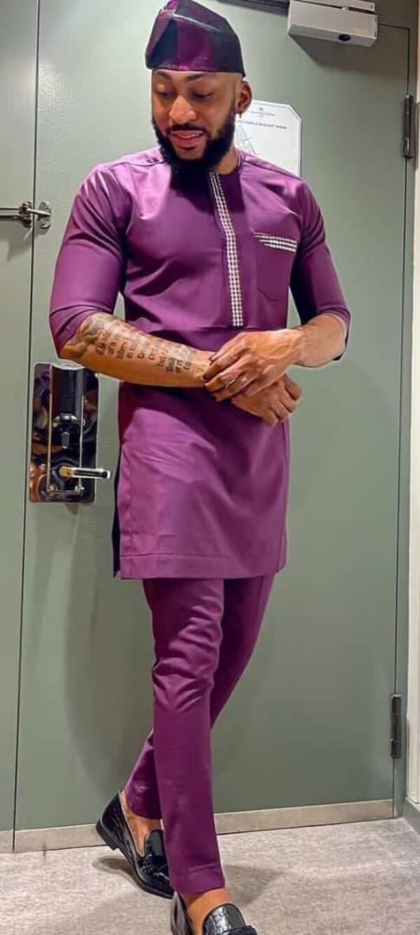Dapson African Men Clothing 2 Piece Outfit