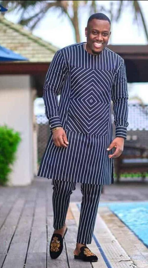 Striped African Men Clothing
