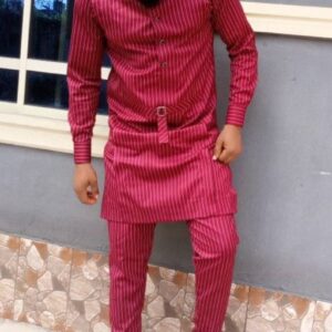 Akin African Men Clothing 2 Piece Outfit