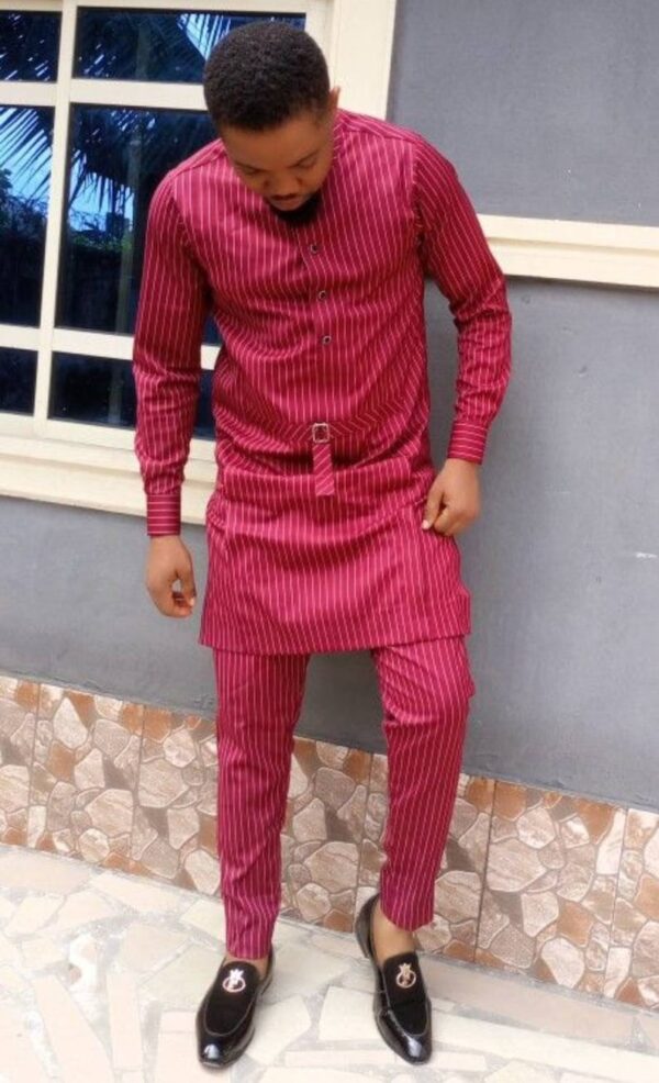 Akin African Men Clothing 2 Piece Outfit