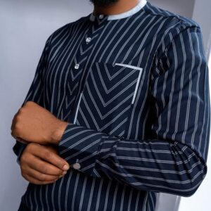 Well Crafted African Men's Check Kaftan