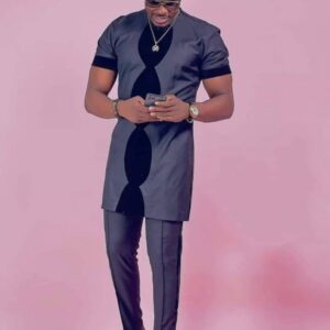 Adigun African Men Mix Print Shirt