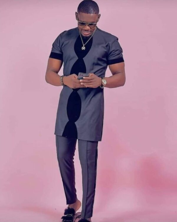 Adigun African Men Mix Print Shirt