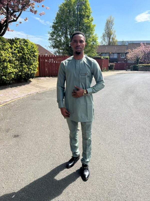 Kolade African Men Shirt and Matching Pant Set - Image 3