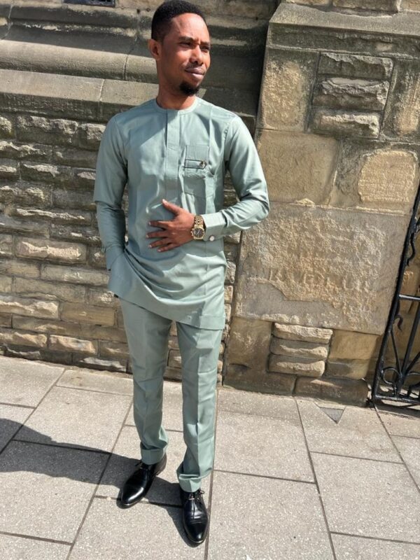 Kolade African Men Shirt and Matching Pant Set - Image 4
