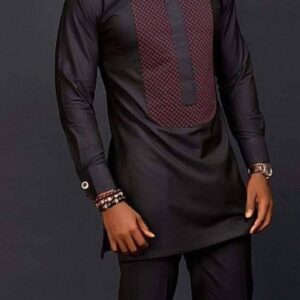 Adeola African men clothing 2 piece outfit