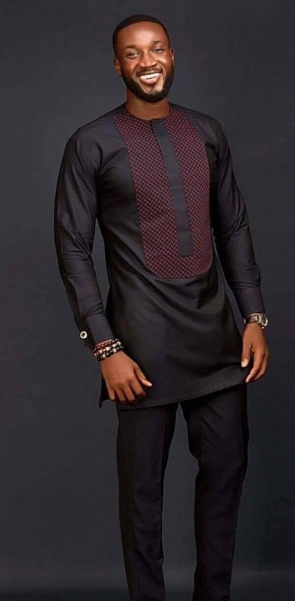 Adeola African men clothing 2 piece outfit