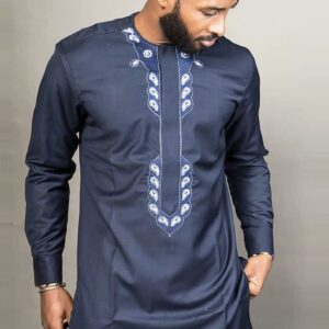 Fola African simple embriodered shirt