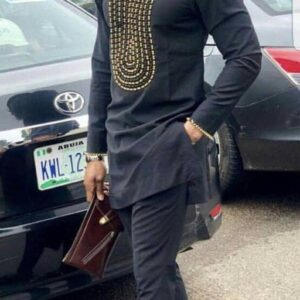 Dapson African men radial embroidered shirt
