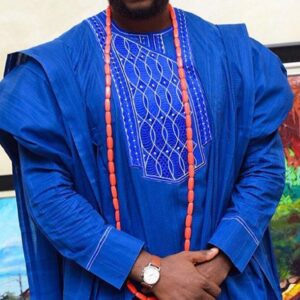 Cute African men's agbada