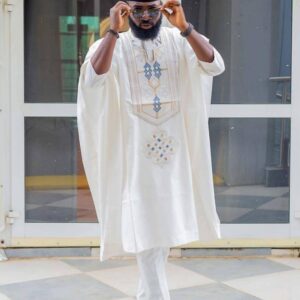 Bayo African men agbada, 3 Piece set