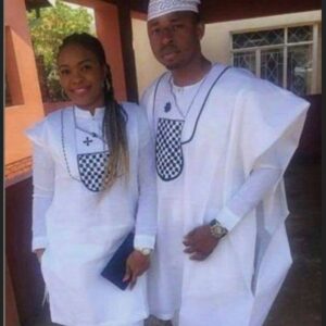 Dele African Couple's Agbada Wear