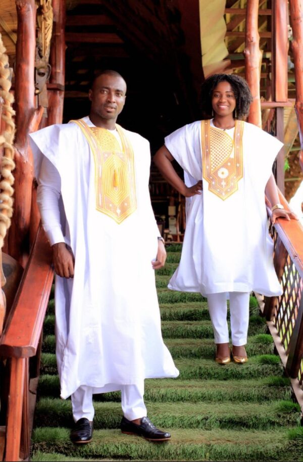 Adewolu Latest African Couple's Agbada Wear