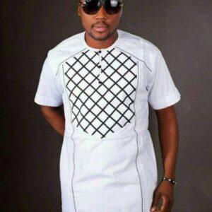 Latest African men shirt and matching pant set