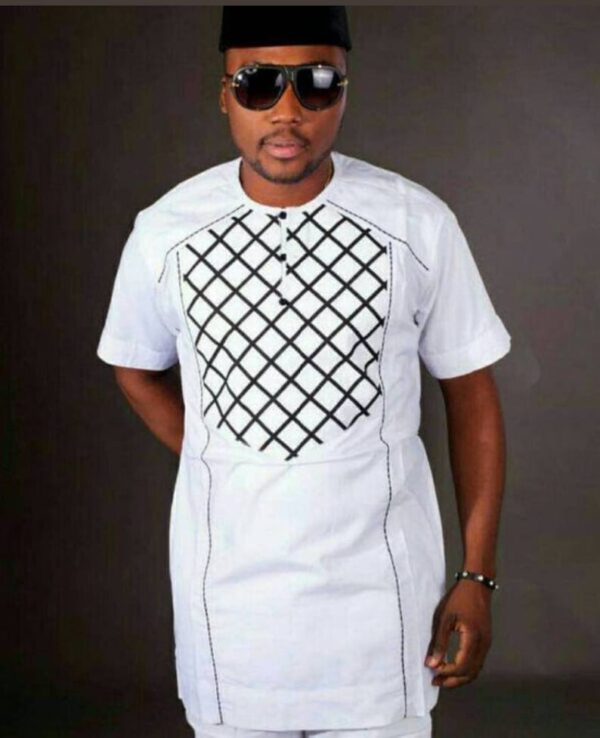 Latest African men shirt and matching pant set