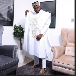 Latest African agbada, 3 Piece set