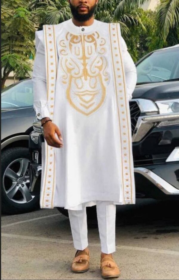 Latest African agbada, 3 Piece set