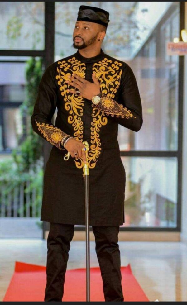 Laide African men shirt and matching pant set