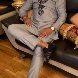 Temidire African men clothing 2 piece outfit