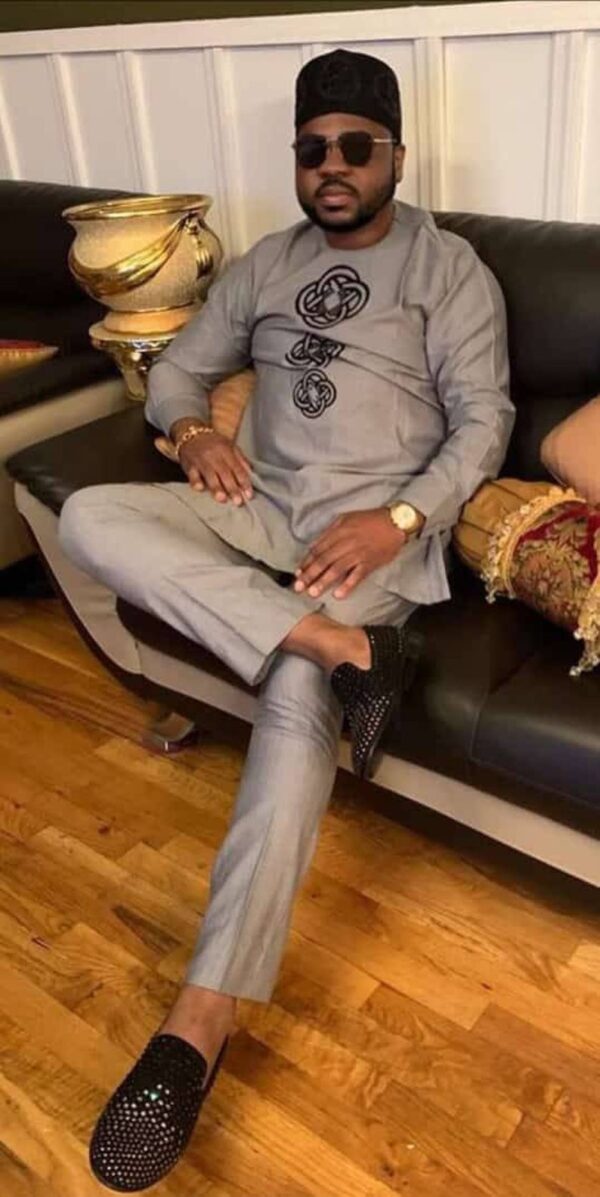 Temidire African men clothing 2 piece outfit