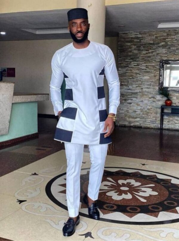 IJ African Men Clothing 2 Piece Outfit