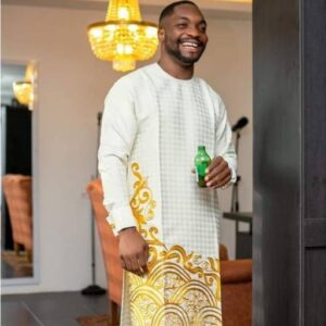 African men gold embriodered piece