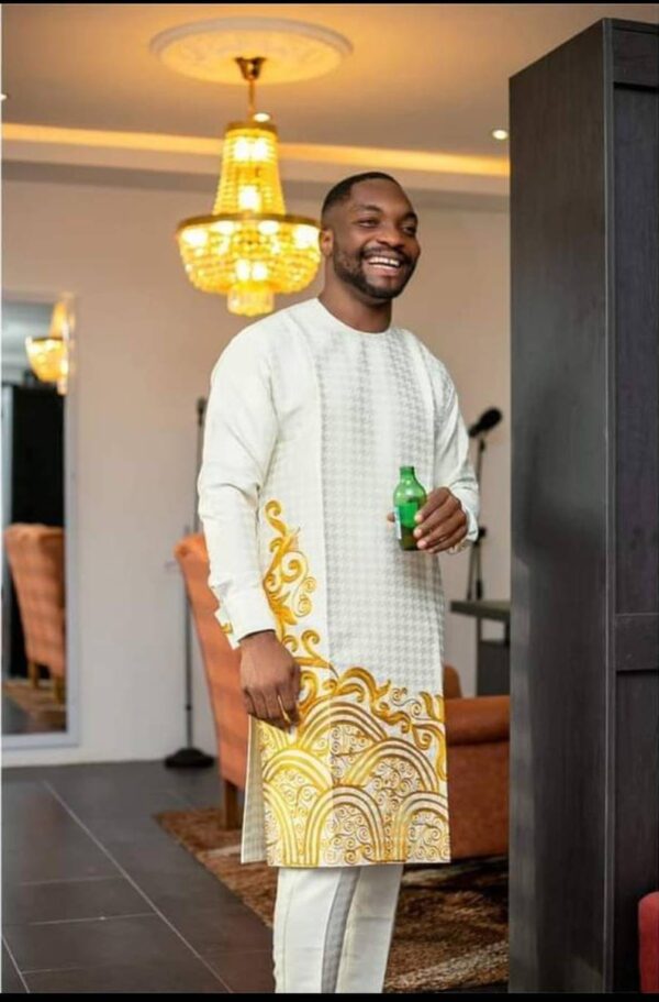 African men gold embriodered piece