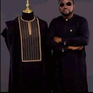 Jeje African men agbada, 3 Piece set