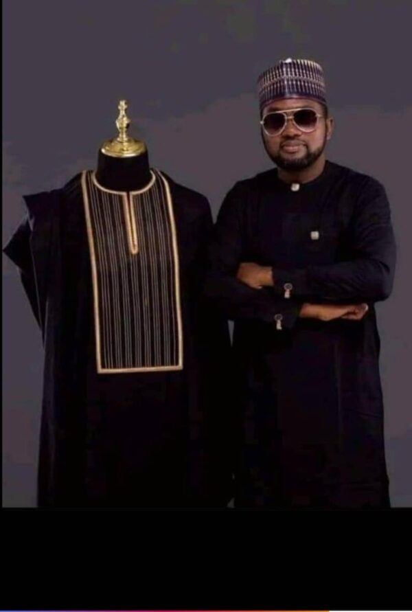 Jeje African men agbada, 3 Piece set