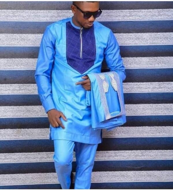 Dada African men agbada, 3 Piece set - Image 2