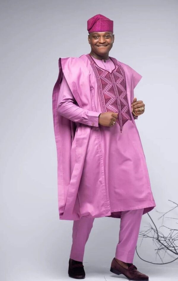 Fiyin African agbada, 3 Piece set - Image 2