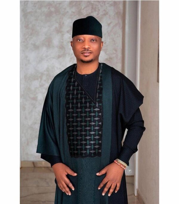 Solid African agbada, 3 Piece