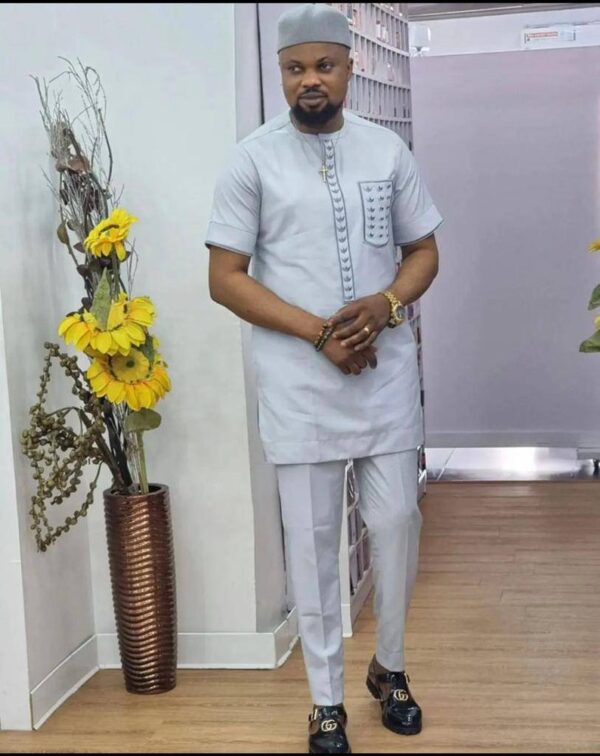Tolase African men shirt and matching pant set
